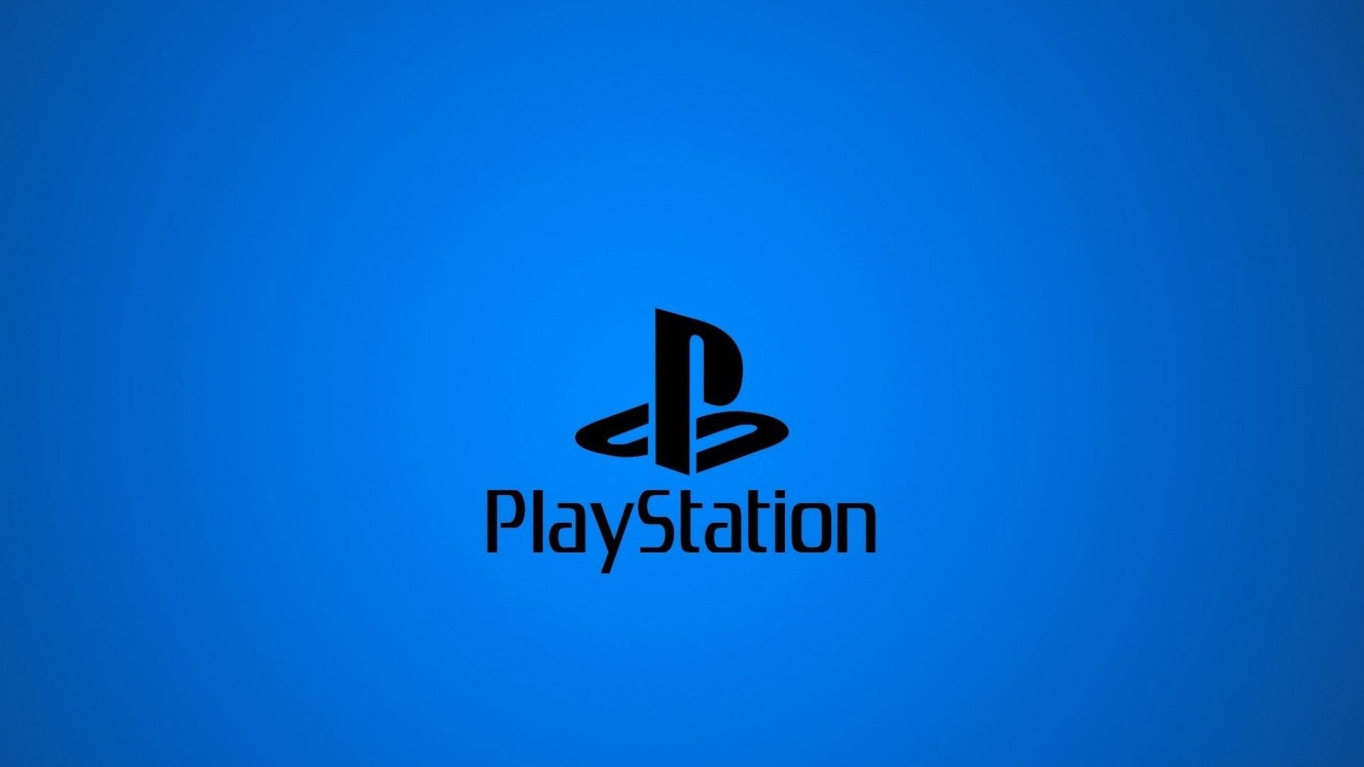 โลโก้ PS4 สีนีออนสีน้ำเงิน วอลเปเปอร์