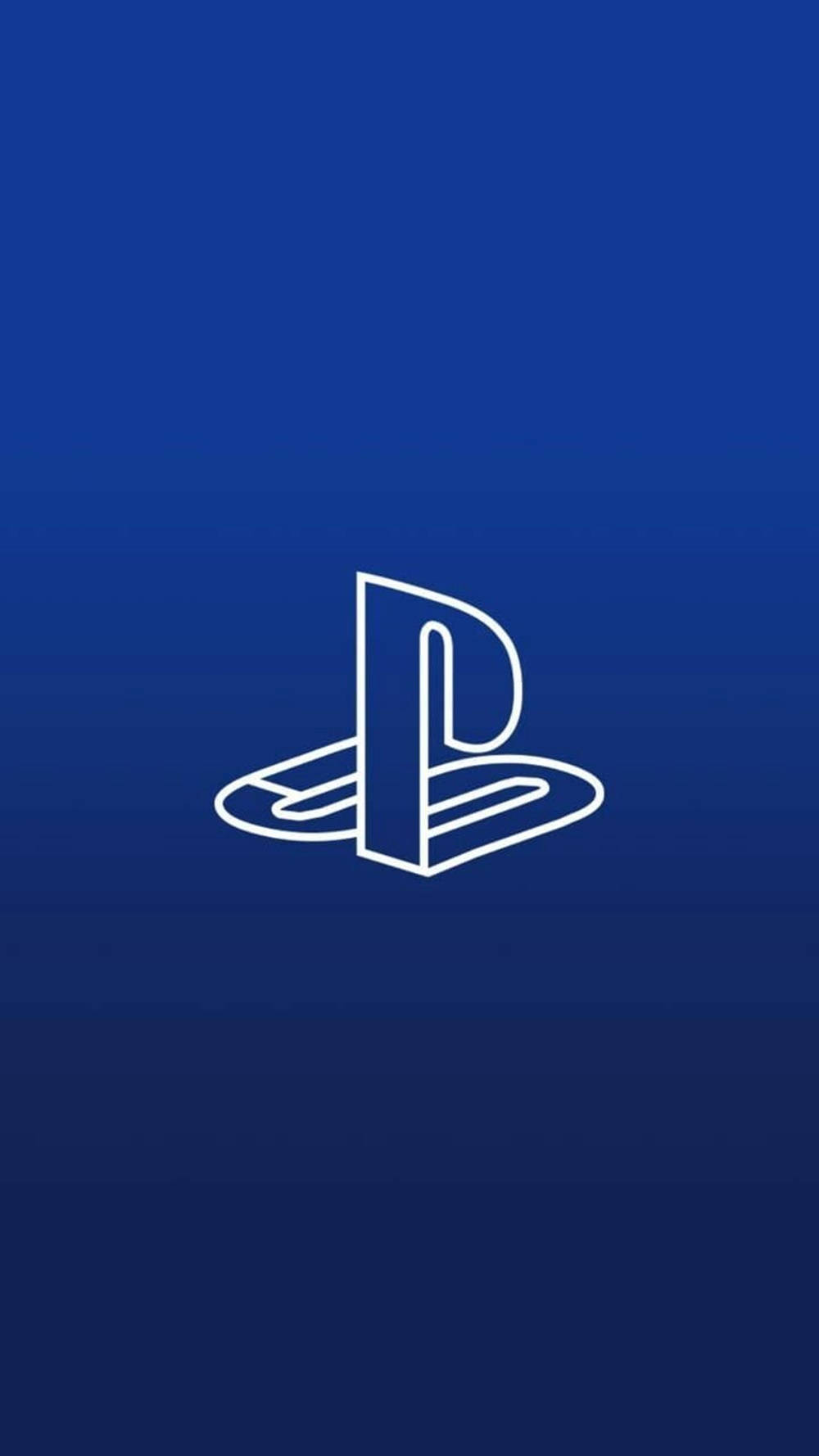 โลโก้ PS4 สีฟ้า 3 มิติ วอลเปเปอร์