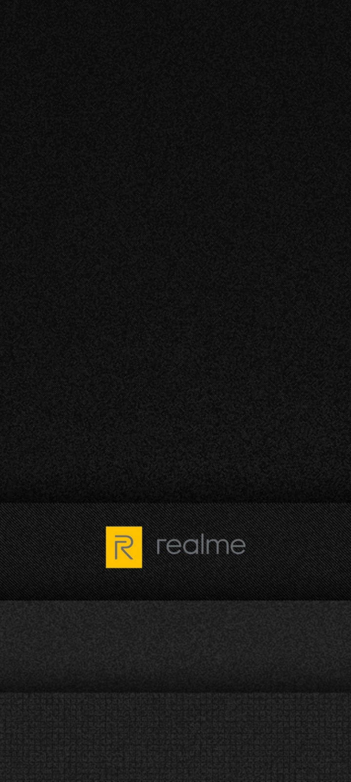 โลโก้ Realme สีดำและเทา วอลเปเปอร์