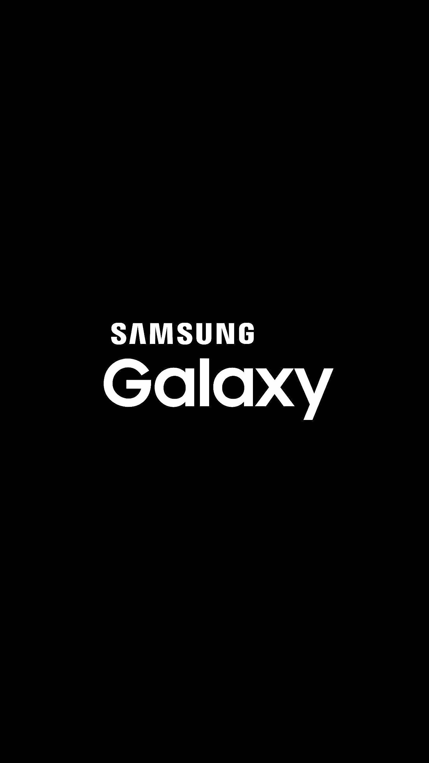 โลโก้ Samsung Galaxy ขาวดำ วอลเปเปอร์