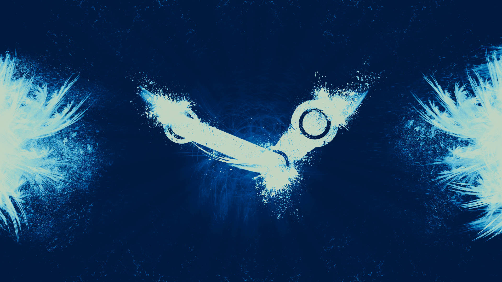 ภาพพื้นหลังโลโก้เกม Steam สีขาว 4k — 4K วอลเปเปอร์