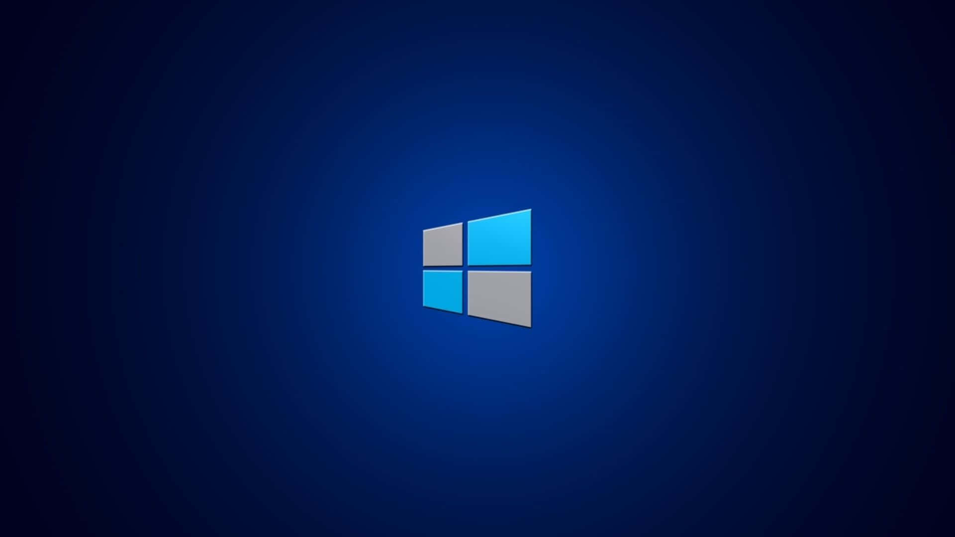 โลโก้ Windows บนพื้นหลังสีเข้ม วอลเปเปอร์