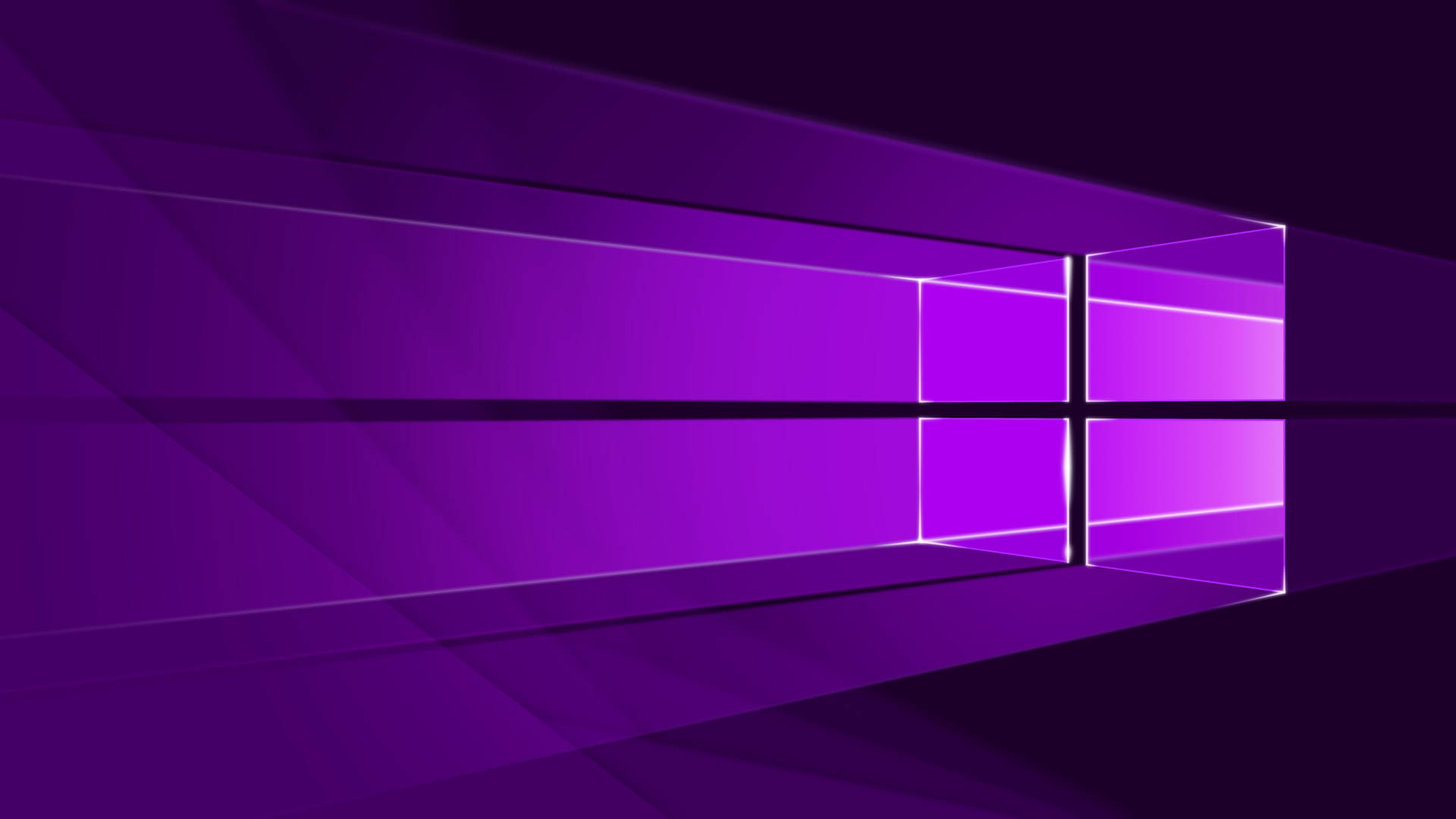 โลโก้ Windows สีม่วงนีออนเข้ม — นีออน วอลเปเปอร์