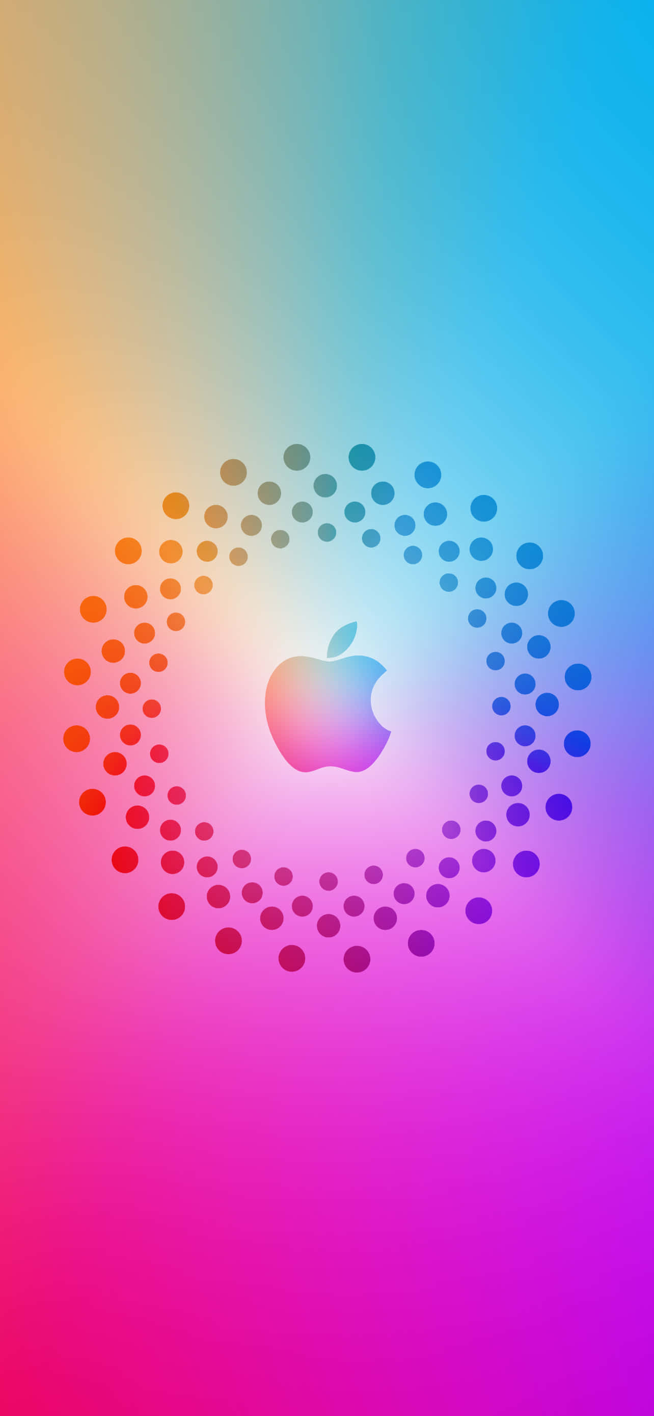 โลโก้พร้อมจุด สุดยอด Apple HD iPhone วอลเปเปอร์