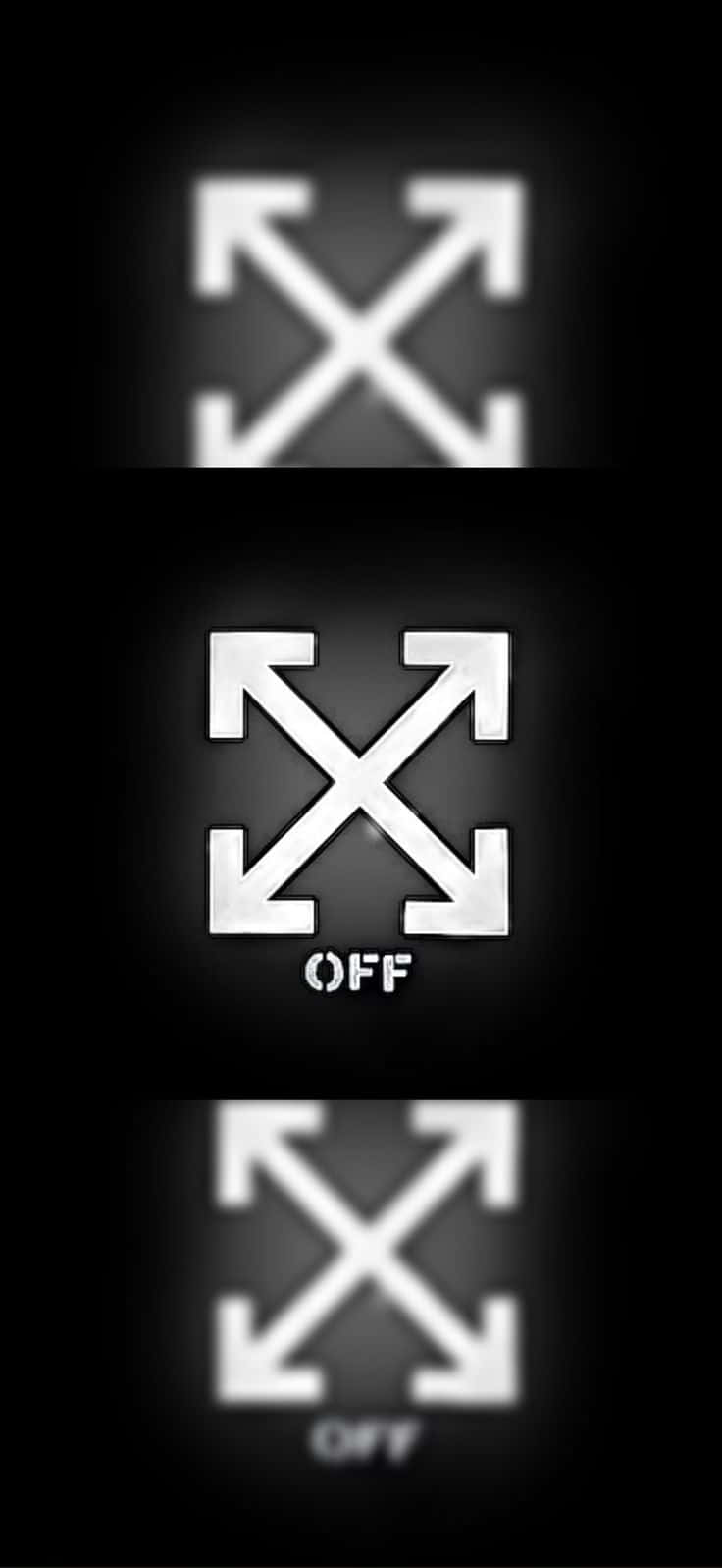 โลโก้เรียบหรู Off White iPhone วอลเปเปอร์