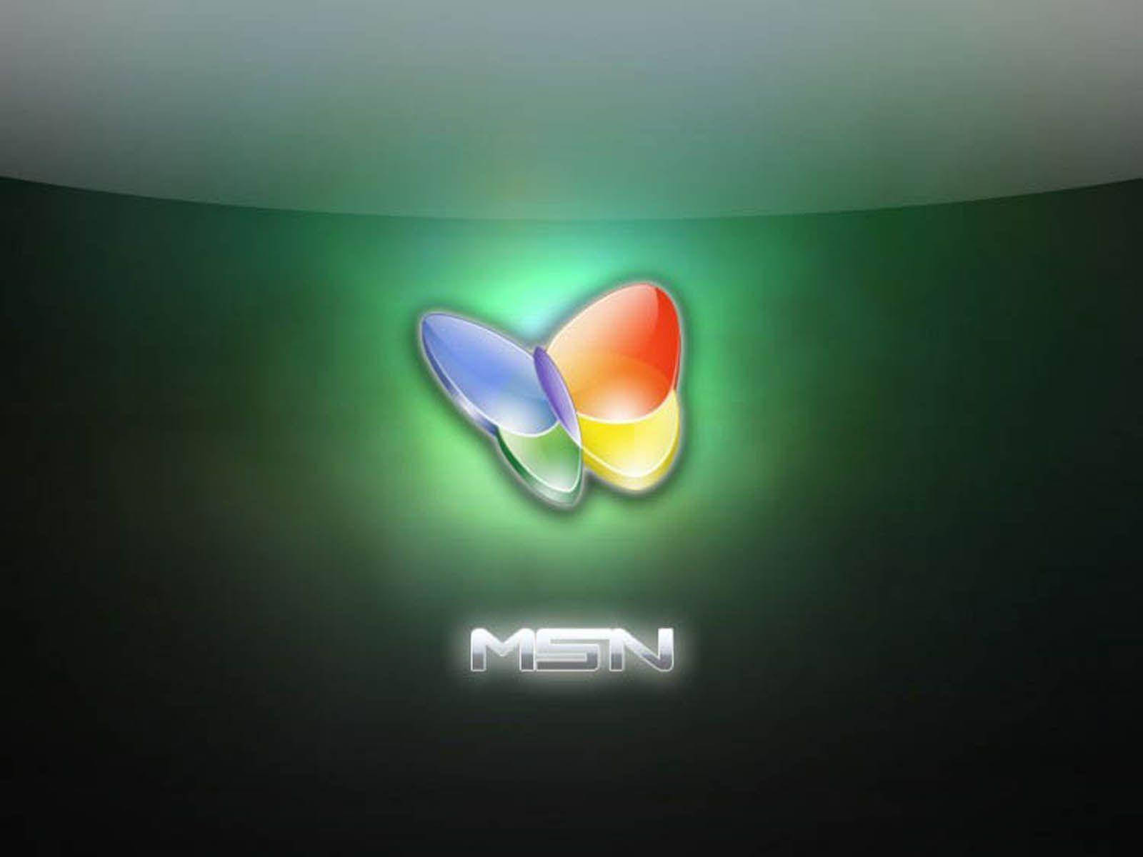 ไฟนีออนสีเขียว MSN วอลเปเปอร์