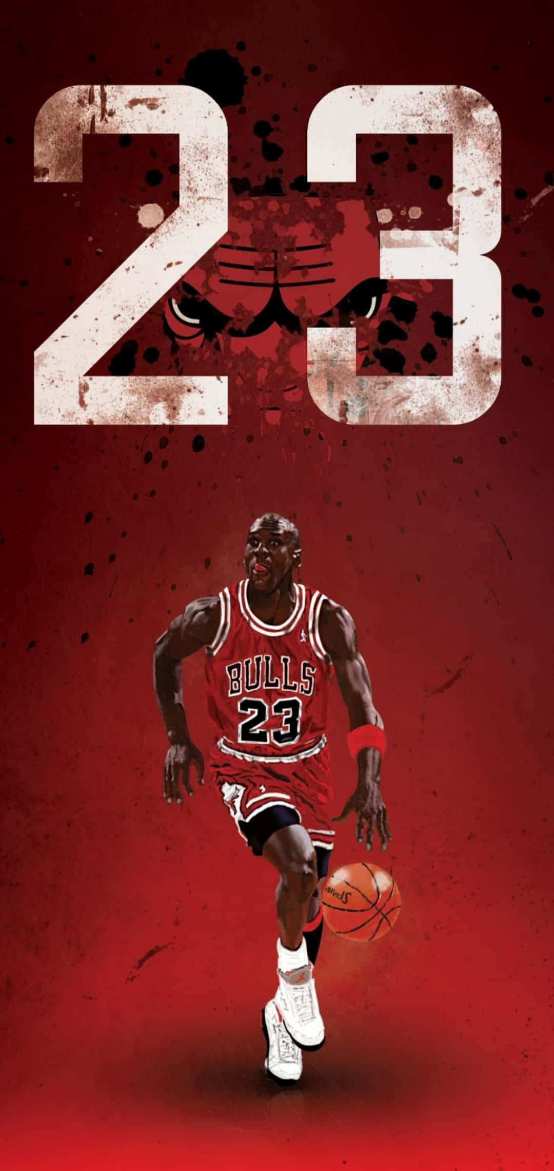 ไมเคิล จอร์แดนยกเสื้อหลังช็อตชนะเกมกับ Utah Jazz ใน NBA Finals 1998 วอลเปเปอร์