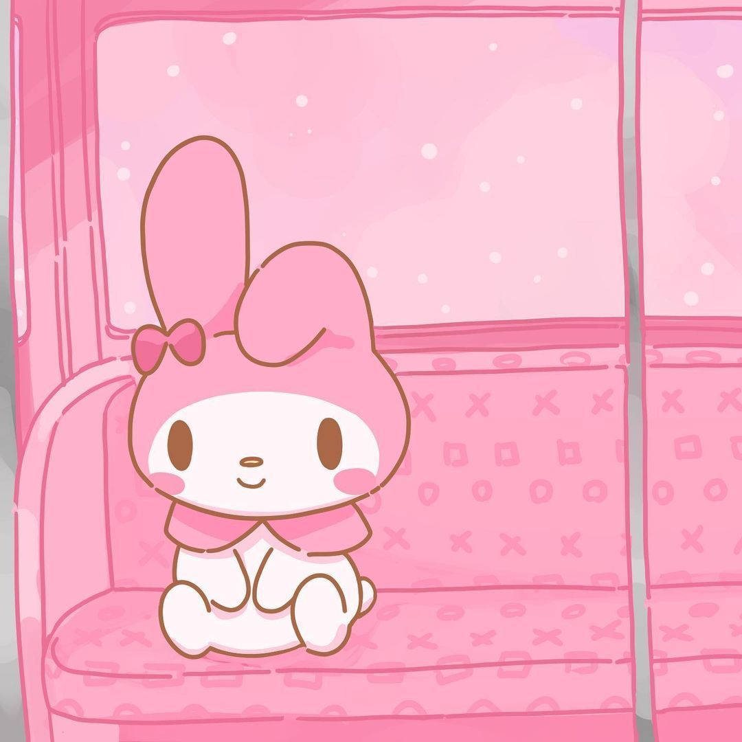 ไมเมโลดี้บนโซฟาสีชมพู PFP วอลเปเปอร์