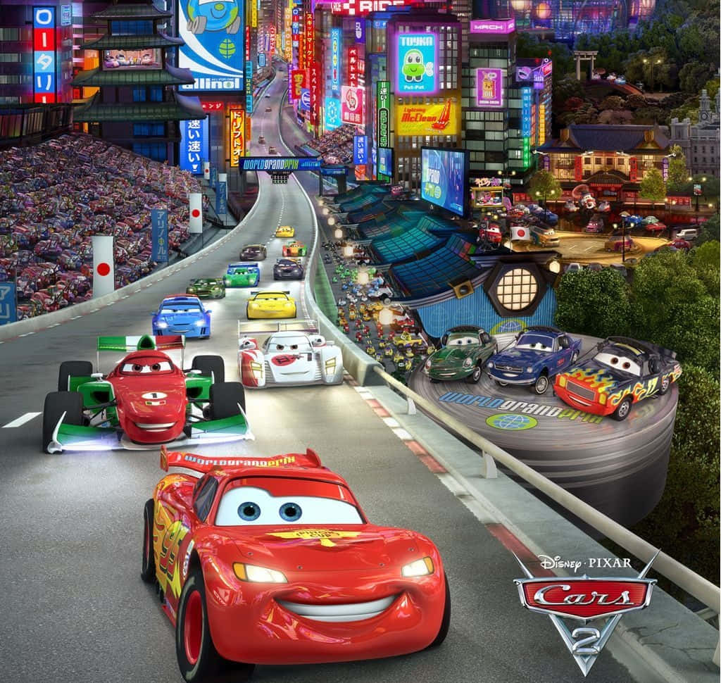 ไลท์นิ่ง แม็คควีนและเมเตอร์กลับมาพบกันอีกครั้งใน Cars 2 ของดิสนีย์พิกซาร์ วอลเปเปอร์