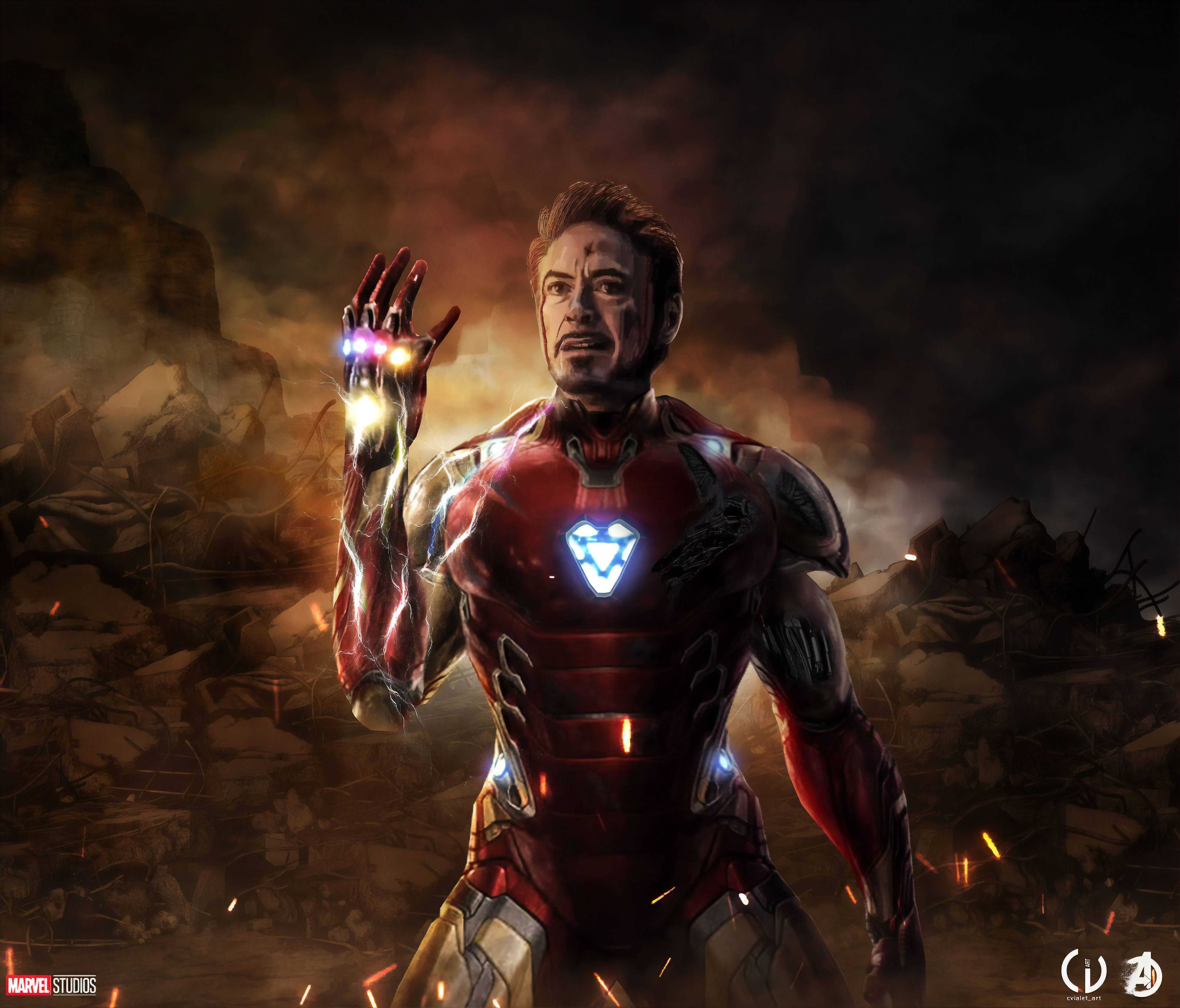 ไอรอนแมนสแนป 4K Marvel iPhone วอลเปเปอร์