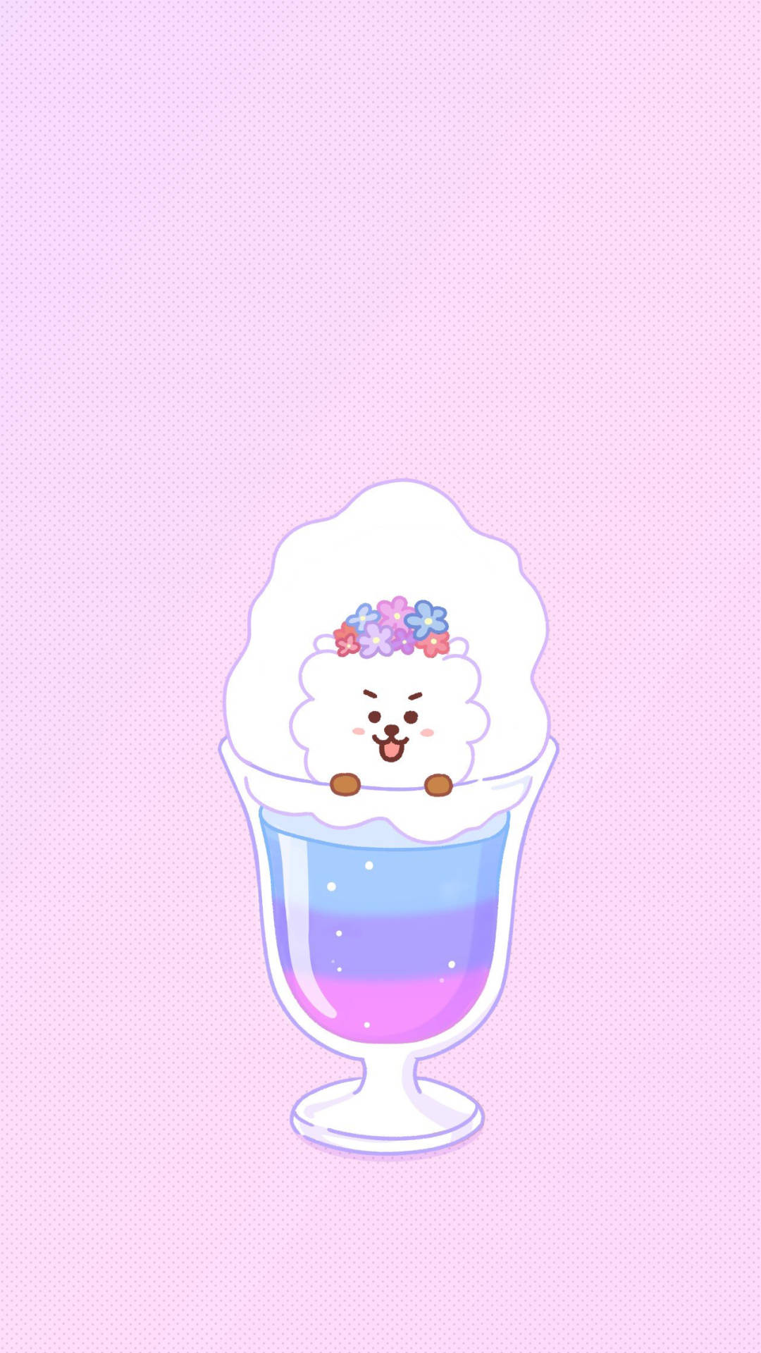 ไอศกรีม RJ สีม่วงพาสเทล วอลเปเปอร์