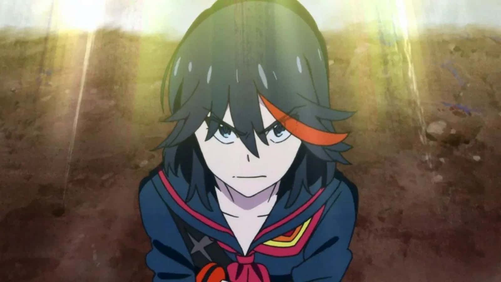 图片：Kill La Kill 中 Ryuko 的严肃表情 วอลเปเปอร์