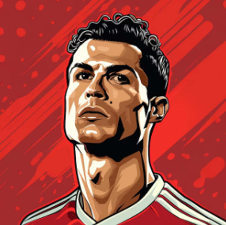คริสเตียโน โรนัลโด,CR7,ฟุตบอล,ตำนาน,โรนัลโด,สีแดง,ทรงพลัง,ฟุตบอล,สุนทรียะ