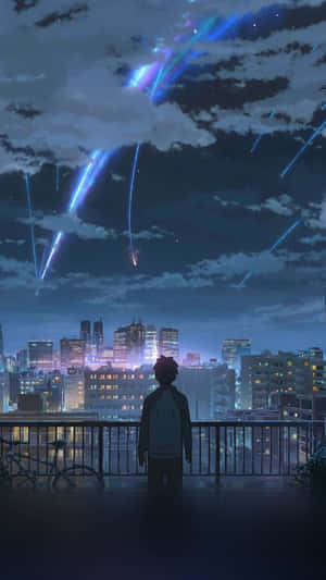 2016 อนิเมะ Your Name ตึก — อนิเมะเมือง GIF วอลเปเปอร์