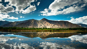 8k 7680x4320 ความละเอียดอัลตรา HD เดสก์ทอป ทะเลสาบ — 5120x1440 วอลเปเปอร์