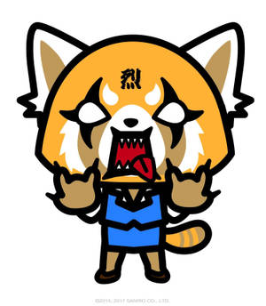 วอลเปเปอร์ Aggretsuko แฟนอาร์ตสุดฮาร์ดคอร์ — Galaxy Z Fold 6 วอลเปเปอร์