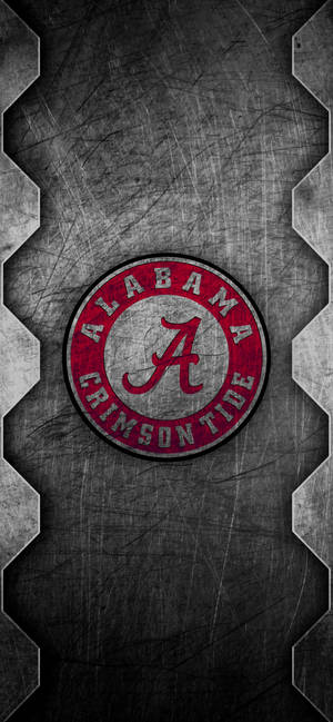 วอลเปเปอร์ Alabama Crimson Tide ศิลปะโลหะมีรอยขีดข่วน — iPhone 13 Mini วอลเปเปอร์