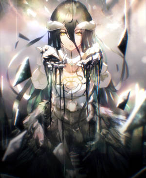 วอลเปเปอร์ Albedo Overlord HD สวยงาม — Galaxy Z Fold 5 วอลเปเปอร์