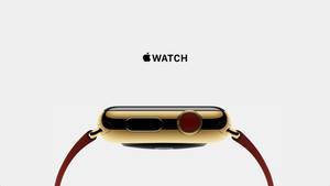วอลเปเปอร์ Apple Watch ขอบทองเม็ดมะยมแดง — Apple Watch วอลเปเปอร์