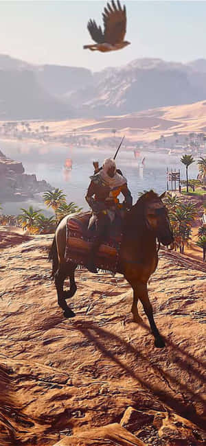 พื้นหลัง iPhone X Assassin's Creed Origins — Fairphone วอลเปเปอร์
