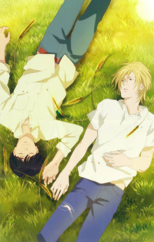 วอลเปเปอร์ Banana Fish Ash Eiji Peace — กาแล็กซี่ Tab S วอลเปเปอร์