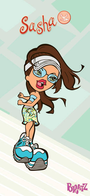 วอลเปเปอร์ดิจิทัลอาร์ตตุ๊กตา Bratz Sasha — iPhone 17 Pro วอลเปเปอร์