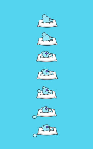 BT21 Koya น่ารัก กำลังนอน — RedMagic Tablet วอลเปเปอร์