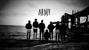 Bts ขาวดำสวยงาม — สุนทรียภาพ BTS วอลเปเปอร์