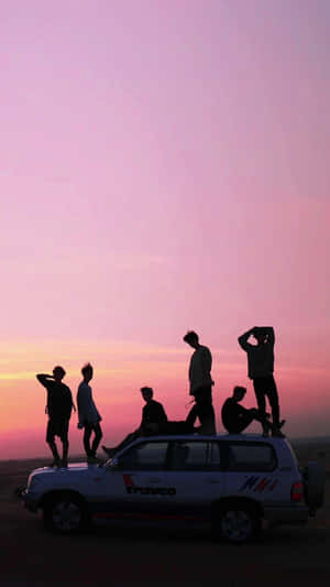 BTS ท้องฟ้าสีม่วง iPhone