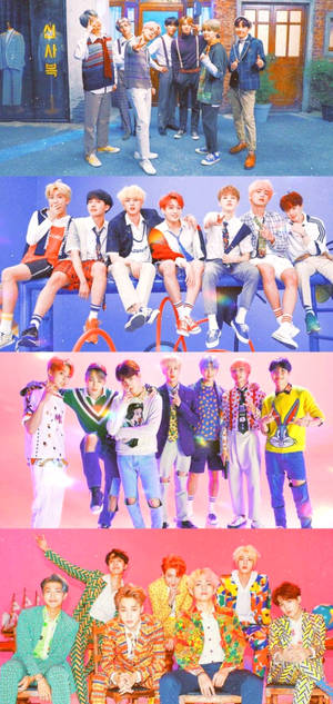 BTS ภาพกลุ่มล็อคสกรีน — iPhone 15 Pro วอลเปเปอร์
