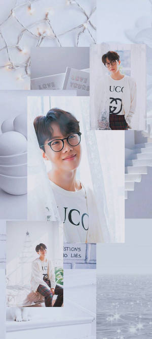 BTS สุนทรียภาพ Jhope บนพื้นขาว — Bts สุนทรียศาสตร์ วอลเปเปอร์