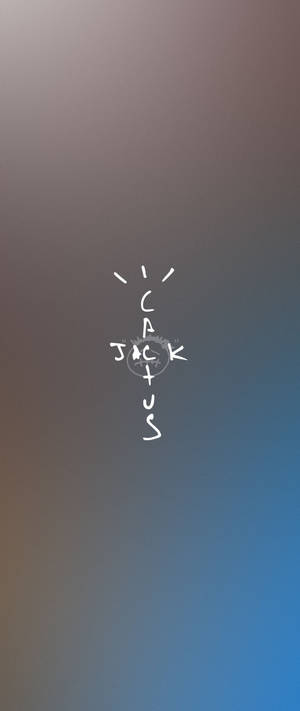 Cactus Jack Travis Scott Text Logo Blue And Gray — กาแล็กซี่ Z Flip วอลเปเปอร์