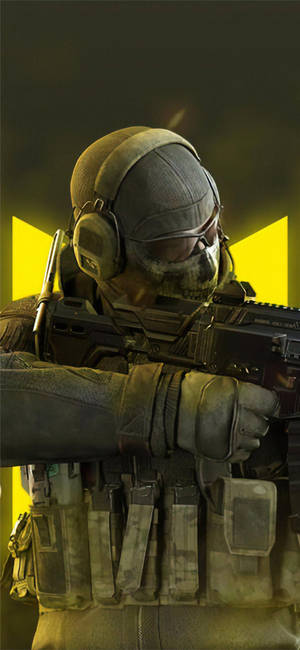 Call Of Duty: Mobile Logo Ghost Close-up — Galaxy S25 FE วอลเปเปอร์
