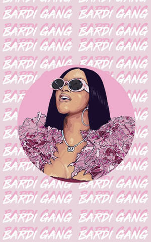วอลเปเปอร์ Cardi B ชมพู Bardi Gang — Galaxy Tab วอลเปเปอร์