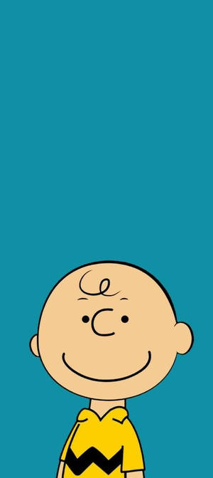 วอลเปเปอร์ Charlie Brown พื้นหลังเทอร์ควอยซ์ — 20:9 วอลเปเปอร์