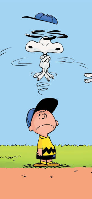 วอลเปเปอร์ Charlie Brown หมวกเบสบอล — iPhone 16 Pro วอลเปเปอร์