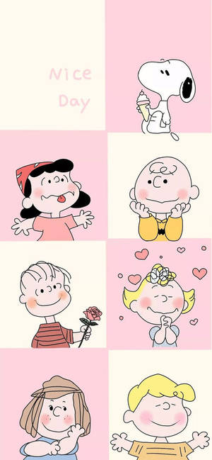วอลเปเปอร์ Charlie Brown และเพื่อนๆ Nice Day — iPhone 17 วอลเปเปอร์