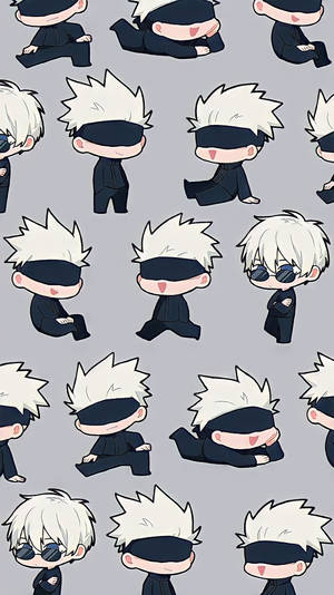 Chibi Gojo จูจุสึไคเซ็น iPhone — จูจุสึไคเซ็น วอลเปเปอร์