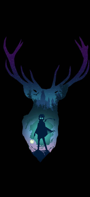 Cool Harry Potter Stag — iPhone 12 Pro วอลเปเปอร์