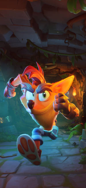 วอลเปเปอร์ Crash Bandicoot วิ่ง — iPhone 17 Pro Max วอลเปเปอร์