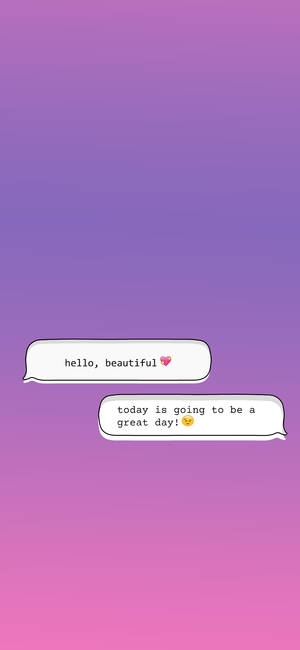 Cute Instagram Conversation — iPhone 13 Pro วอลเปเปอร์