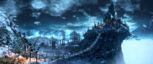 กราฟิกอุลตราไวด์ของสถานที่ในเกม Dark Souls 3 วอลเปเปอร์ — 3440x1440 วอลเปเปอร์