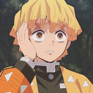 Demon Slayer Zenitsu หวาดกลัว — 데몬 슬레이어 젠이츠 วอลเปเปอร์