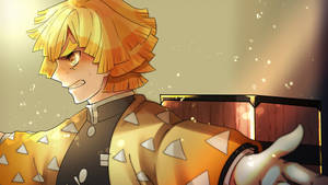Demon Slayer Zenitsu ผู้พิทักษ์ — 데몬 슬레이어 젠이츠 วอลเปเปอร์