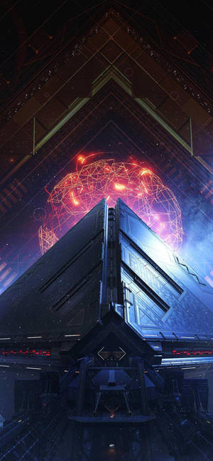 Destiny 2 iPhone พีระมิเดียน 3D — iPhone Xs วอลเปเปอร์