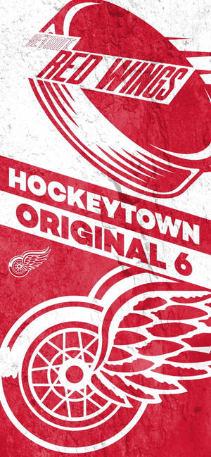 วอลเปเปอร์ Detroit Red Wings Hockey Town — iPhone 17 วอลเปเปอร์