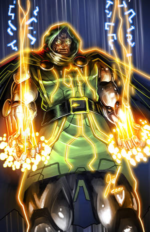 วอลเปเปร Doctor Doom ถุงมือยิงเลเซอร์ — Honor MagicPad4 วอลเปเปอร์