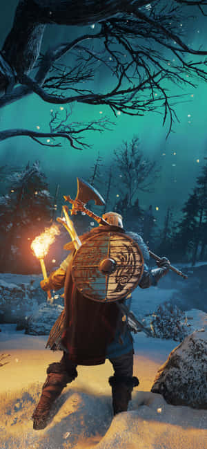 พื้นหลัง Assassin's Creed Valhalla สำหรับ iPhone Xs Max — โมโต G77 พาวเวอร์ วอลเปเปอร์