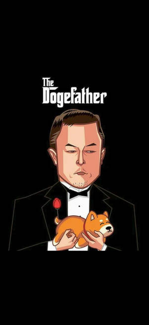 วอลเปเปอร์ Elon Musk The Dogefather — 5120x2880 วอลเปเปอร์