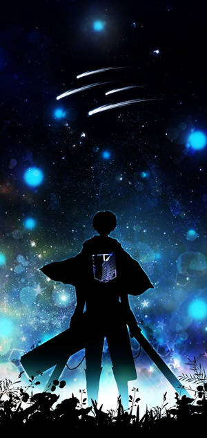 Eren Silhouette Attack On Titan iPhone — Galaxy S25 Edge วอลเปเปอร์